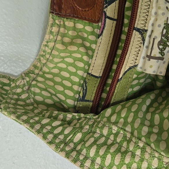 Fossil Green Floral Print Bag - Picture 11 of 11